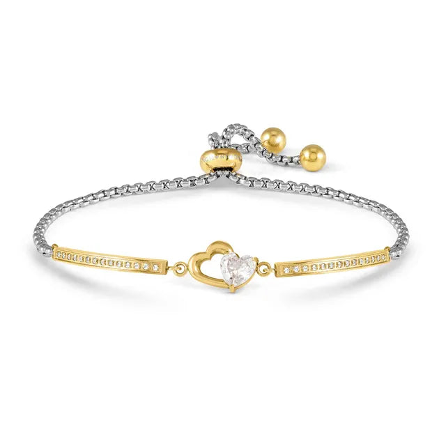 Milleluci Two Hearts Bracelet | Gold