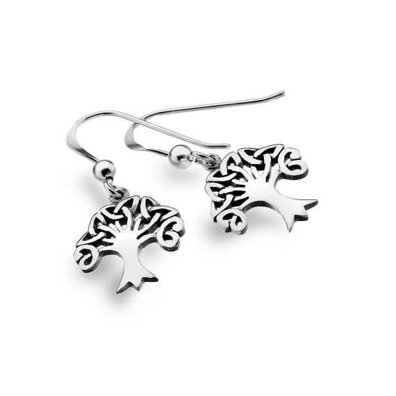 Celtic Knot Tree of Life Drop Earrings