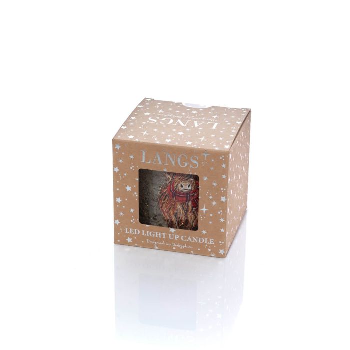 Christmas Candle | Highland Cow Gel LED Candle