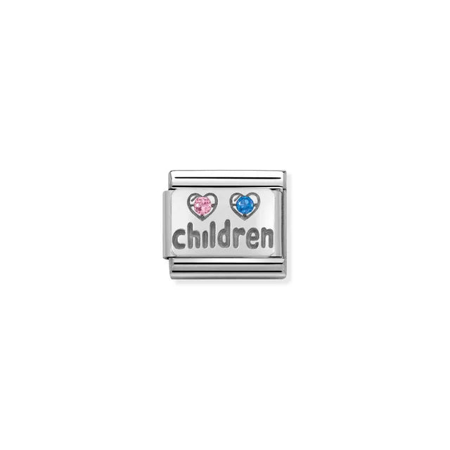 Children Charm - Silver & CZ