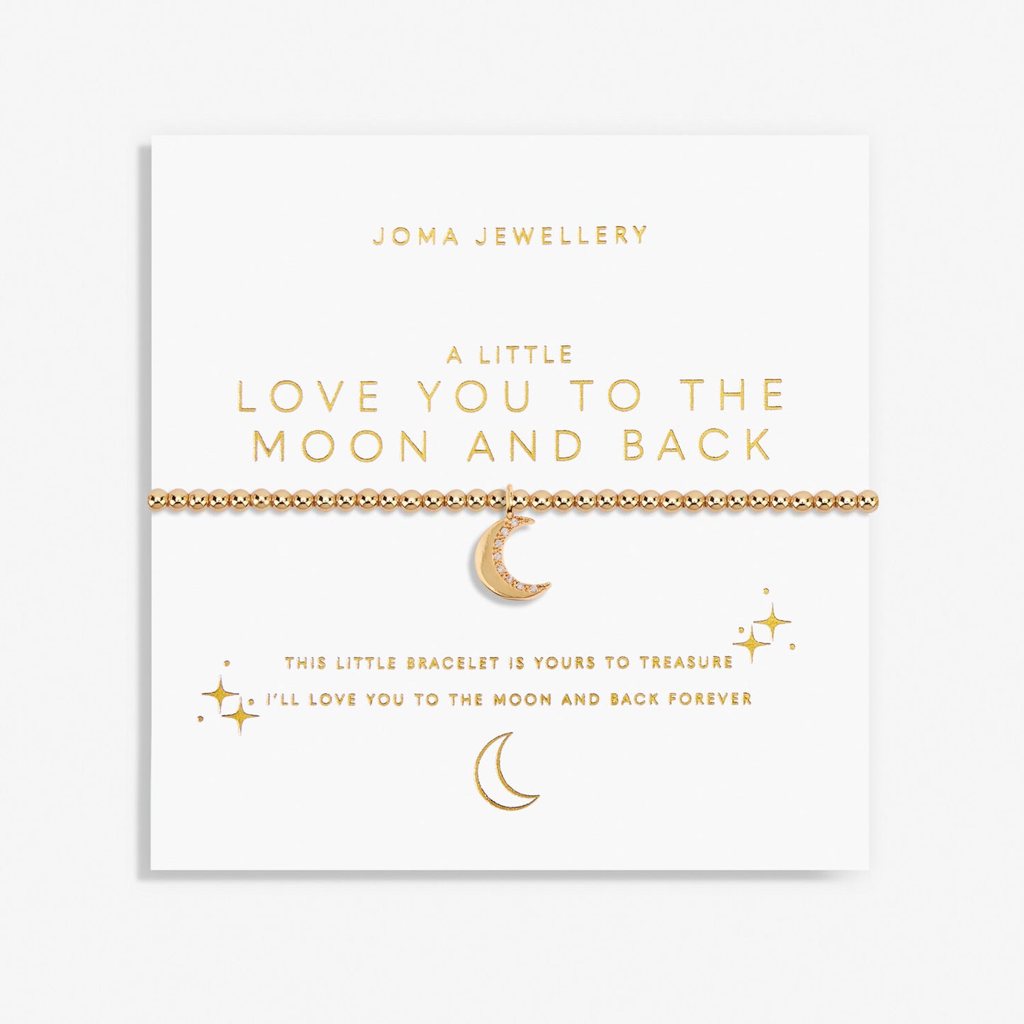 Gold A Little 'Love You To The Moon...' Bracelet