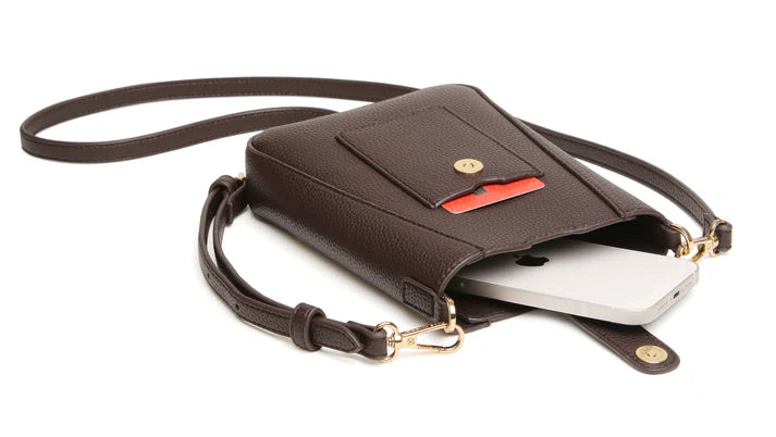 Kensington Phone Cross Body Bag | Chocolate