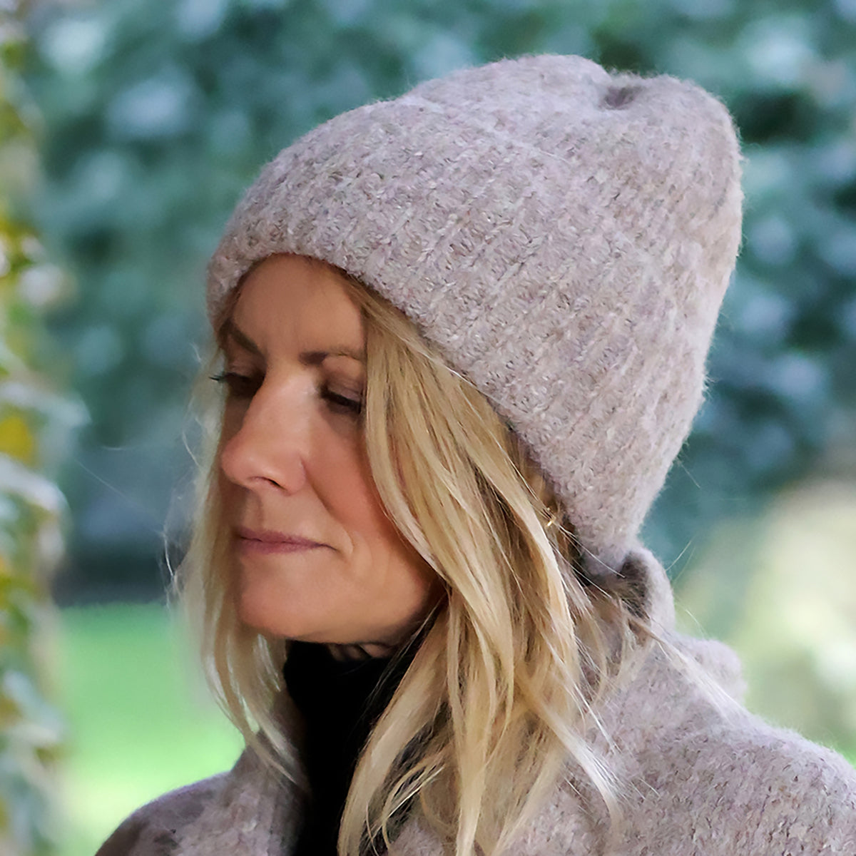 Ashleigh Knitted Beanie Hat | Oatmeal