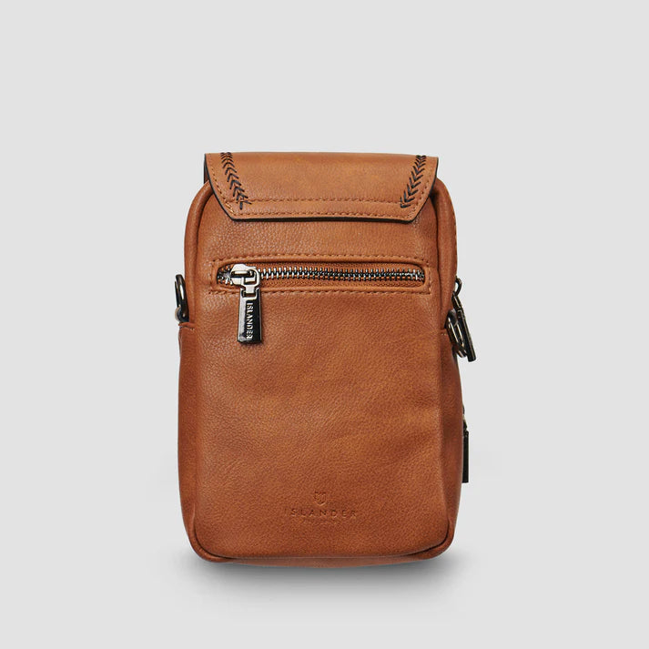 Tartan Baby Jura Crossbody | Chestnut & Blue