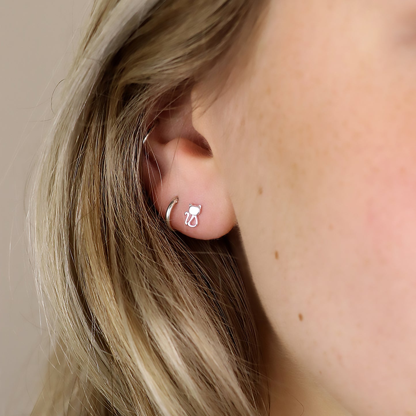 Cat Silver | Studs
