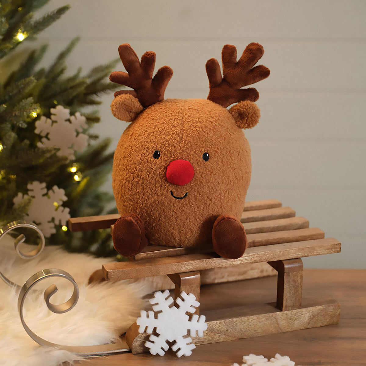 Christmas Decoration | Rudolph Red Nose Door Stop