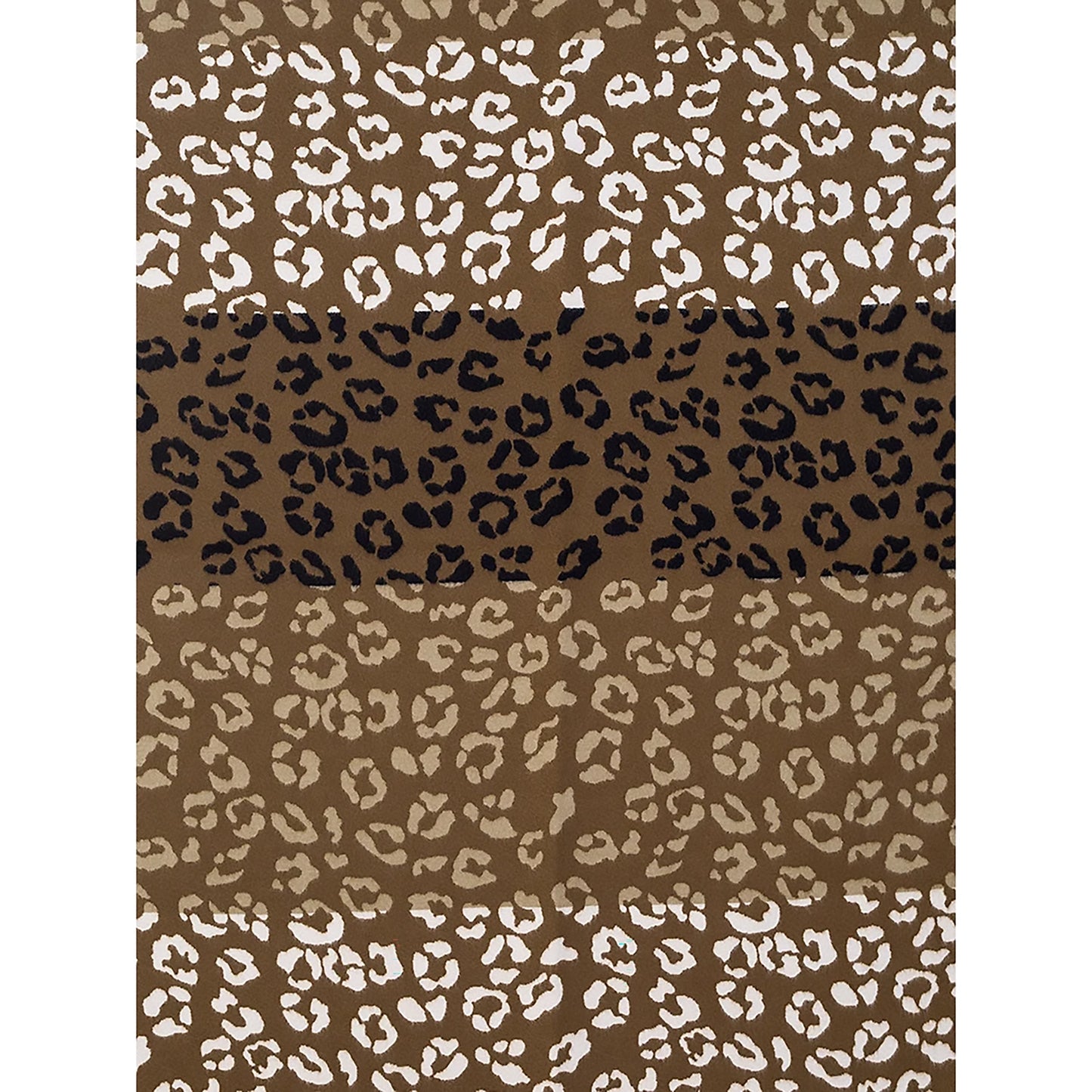 Colour Block Animal Print Scarf | Artichoke & Olive