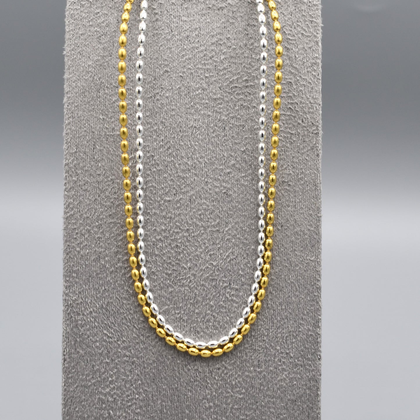 Gold & Silver Beaded | Necklace
