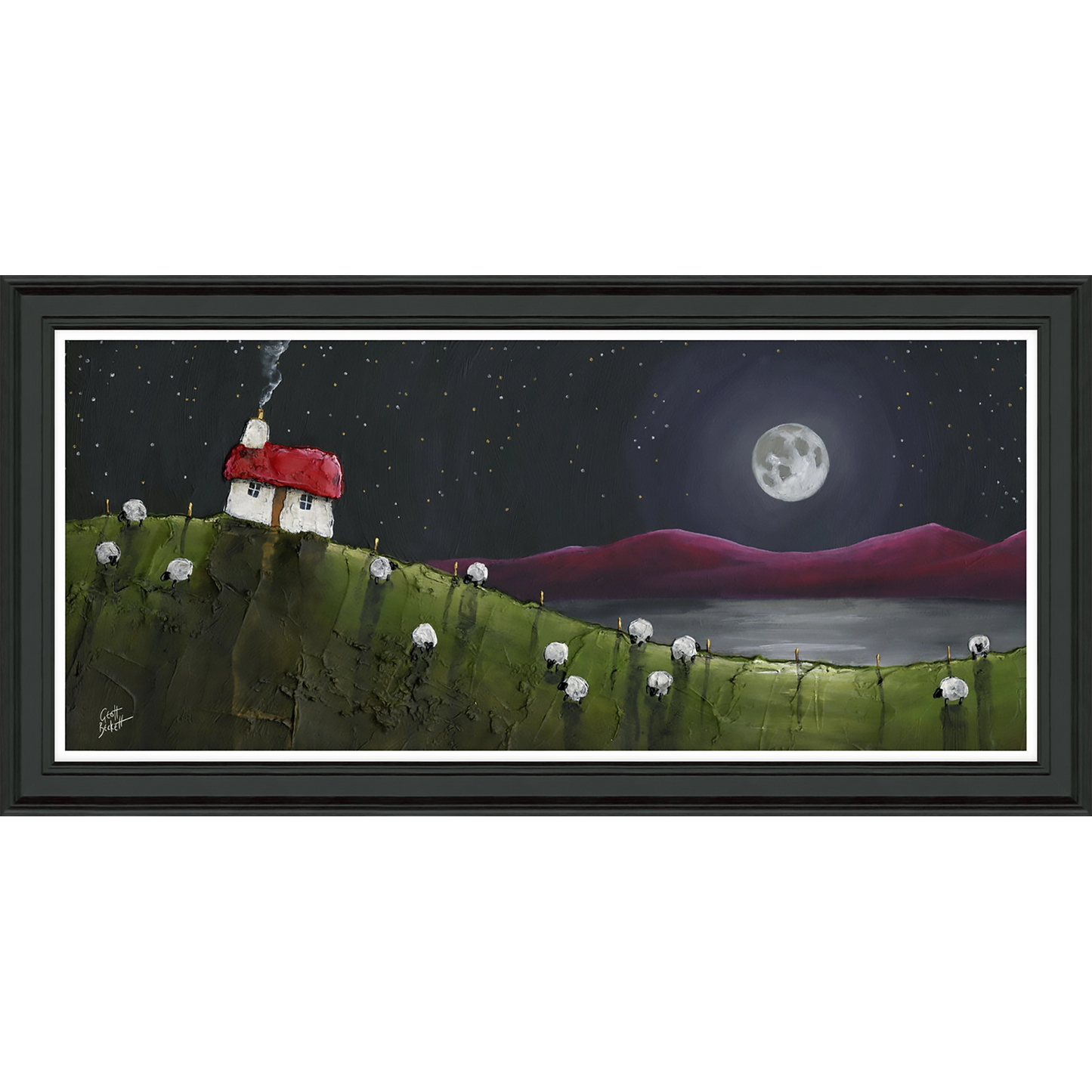 Glimmering Night | Framed Print by Geoff Beckett