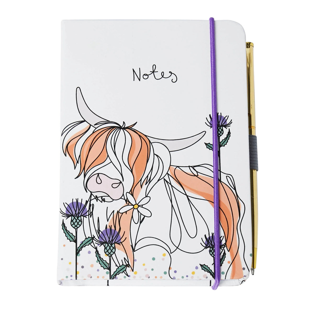 Notebook & Pen | Highland Cow