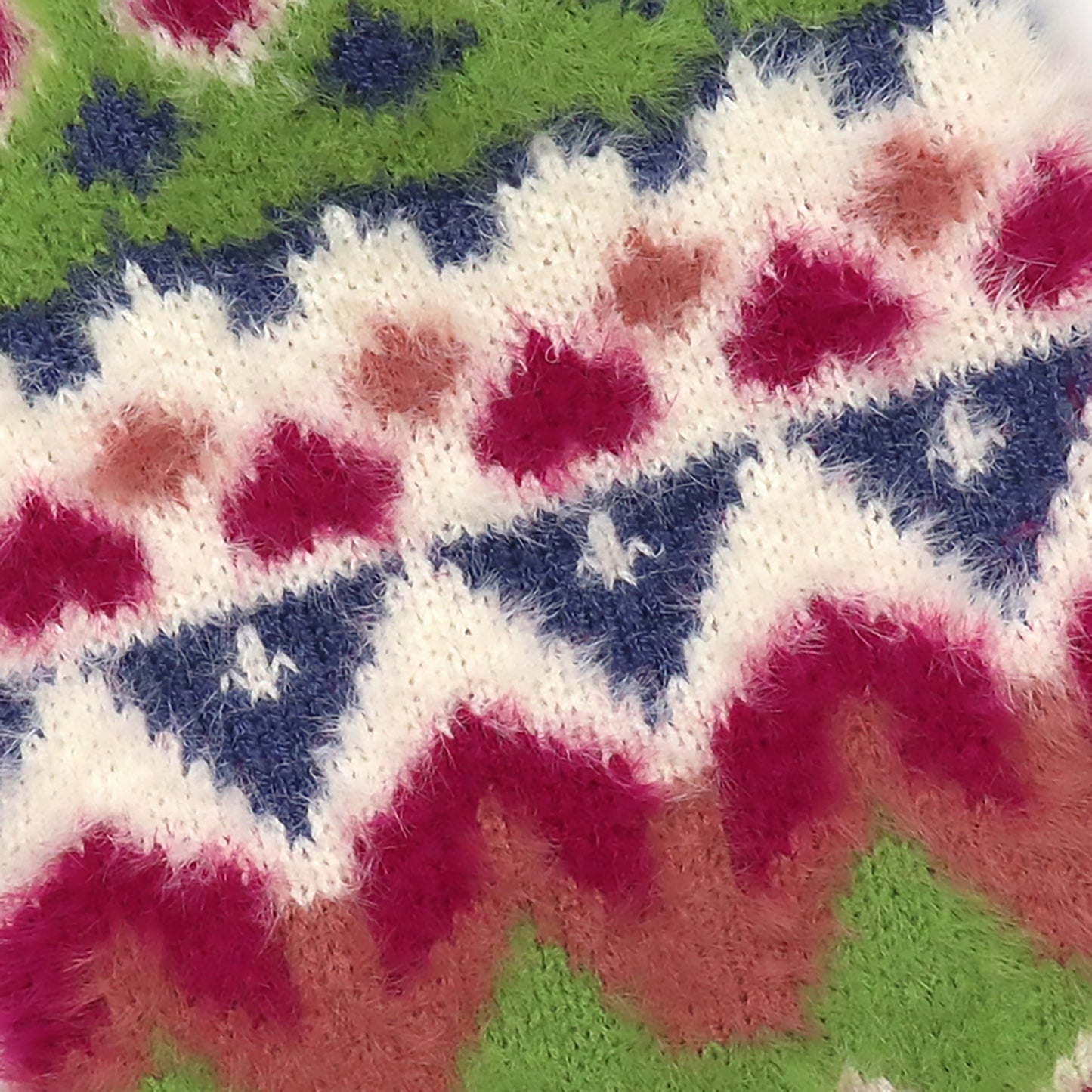 Imogen Hot Water Bottle | Green & Pink
