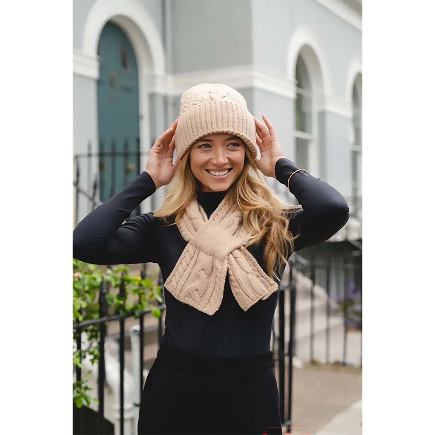 Knitted Pull-Through Scarf | Candied Ginger
