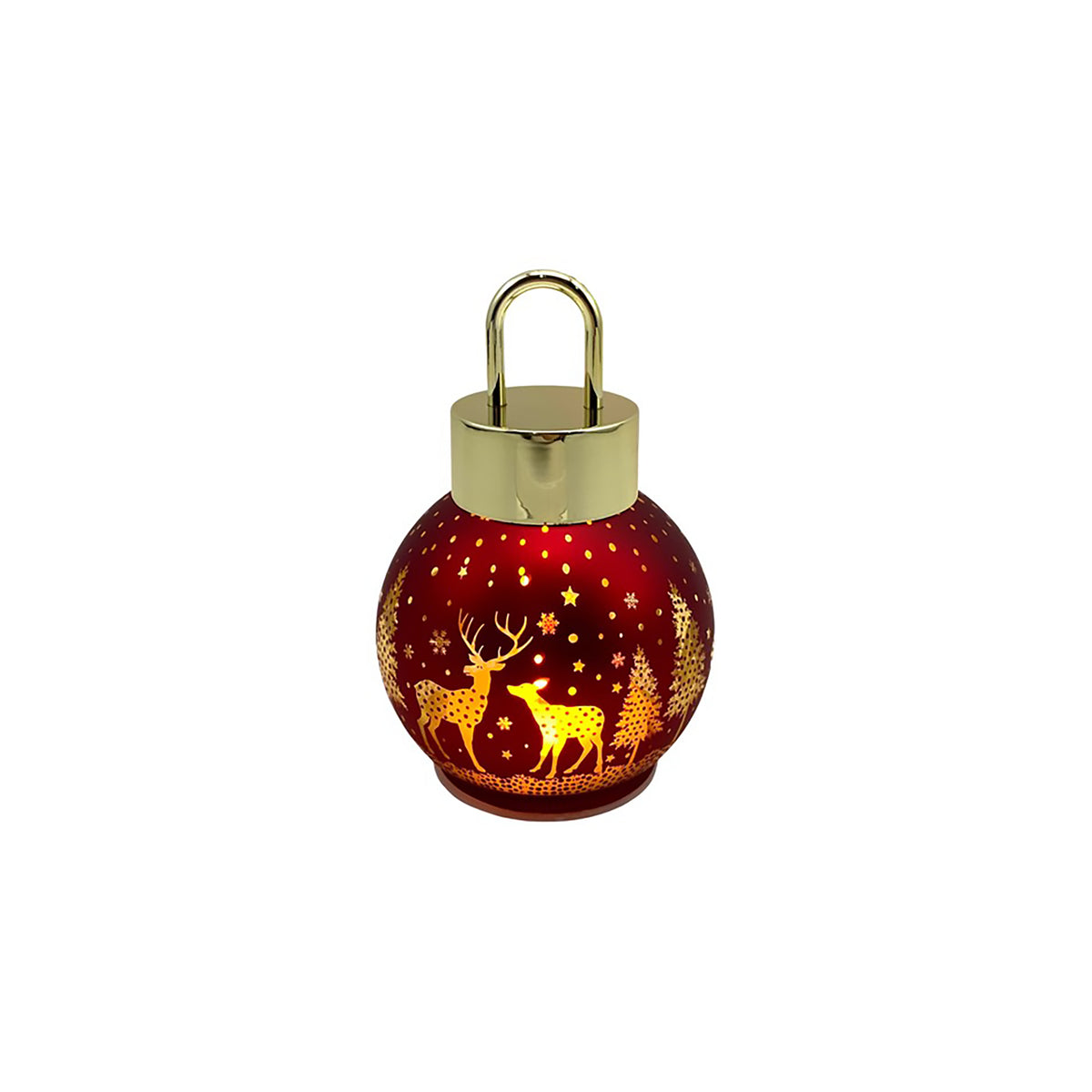 Christmas LED Bauble | Red Reindeer