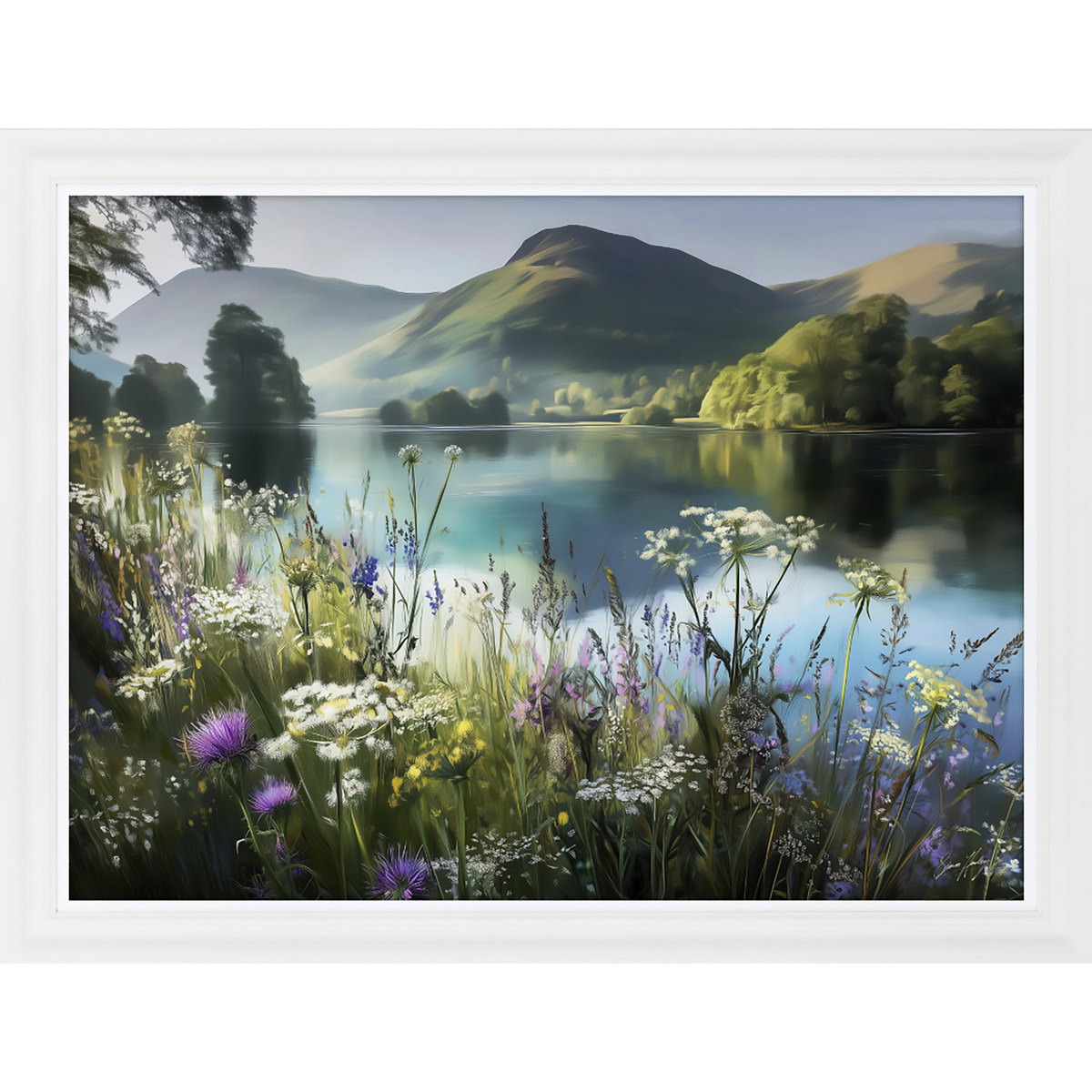 Lake Garden | Framed Wall Art by Simon Hartley