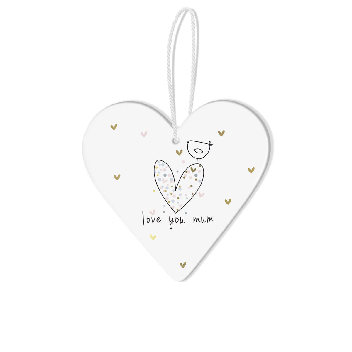 Hanging Heart Decoration | Love You Mum