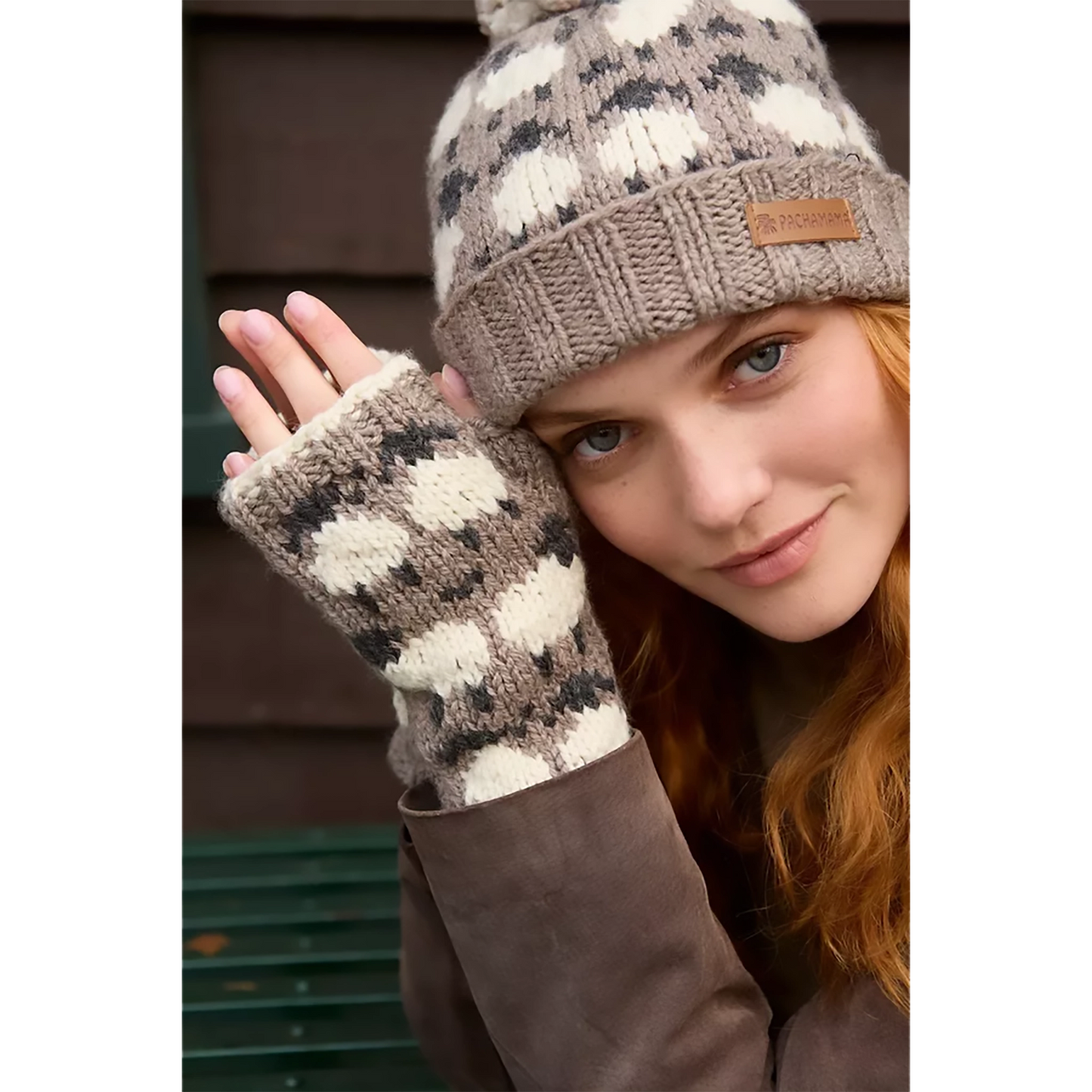 Merino Wool Handwarmers | Mushroom Sheep