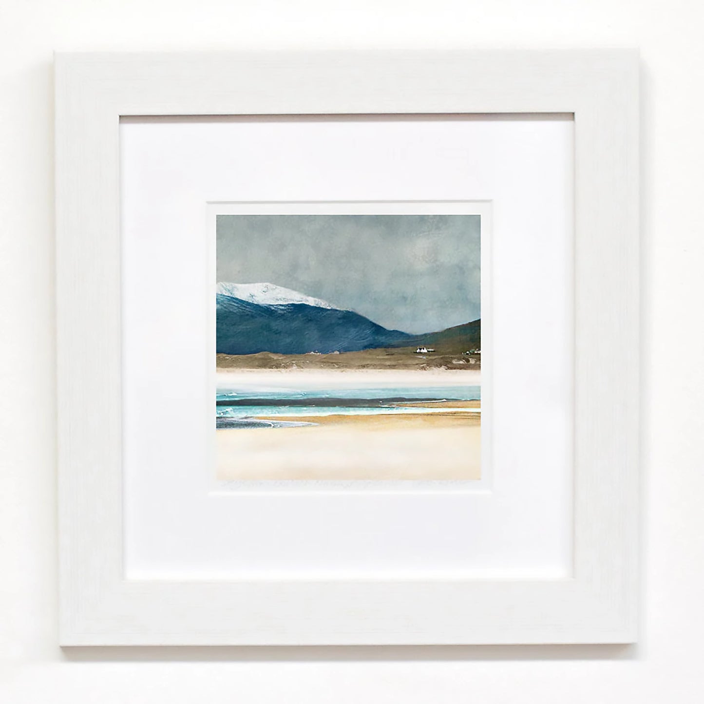 Mini Framed Print | Winter Luskentyre Isle Of Harris