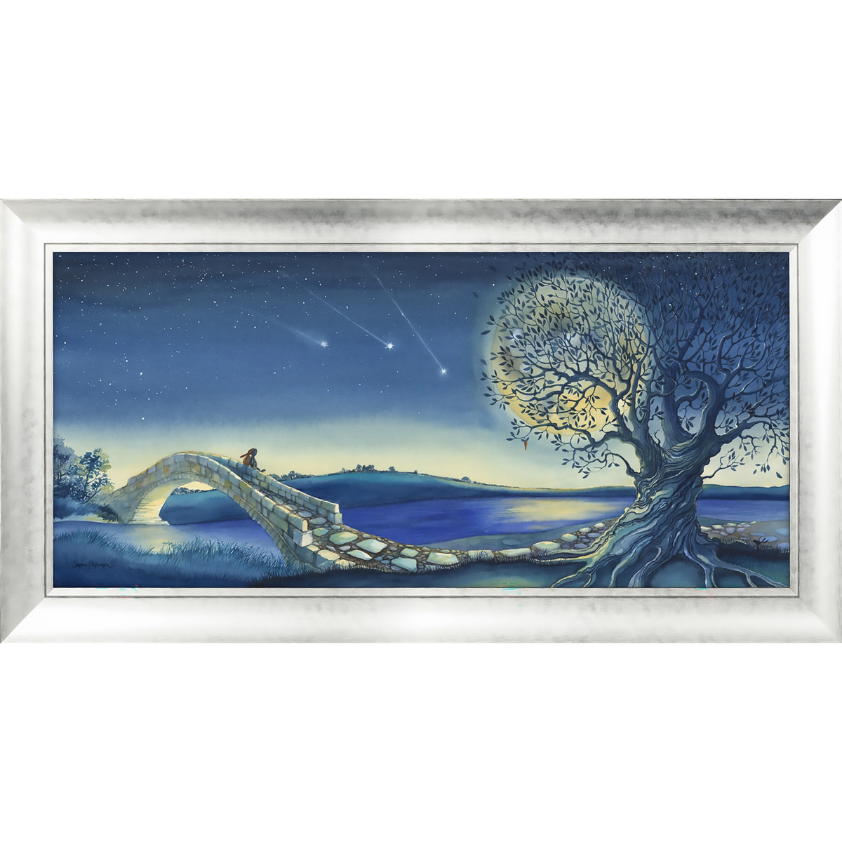 Over The Moon | Framed Print by Catherine J Stephenson