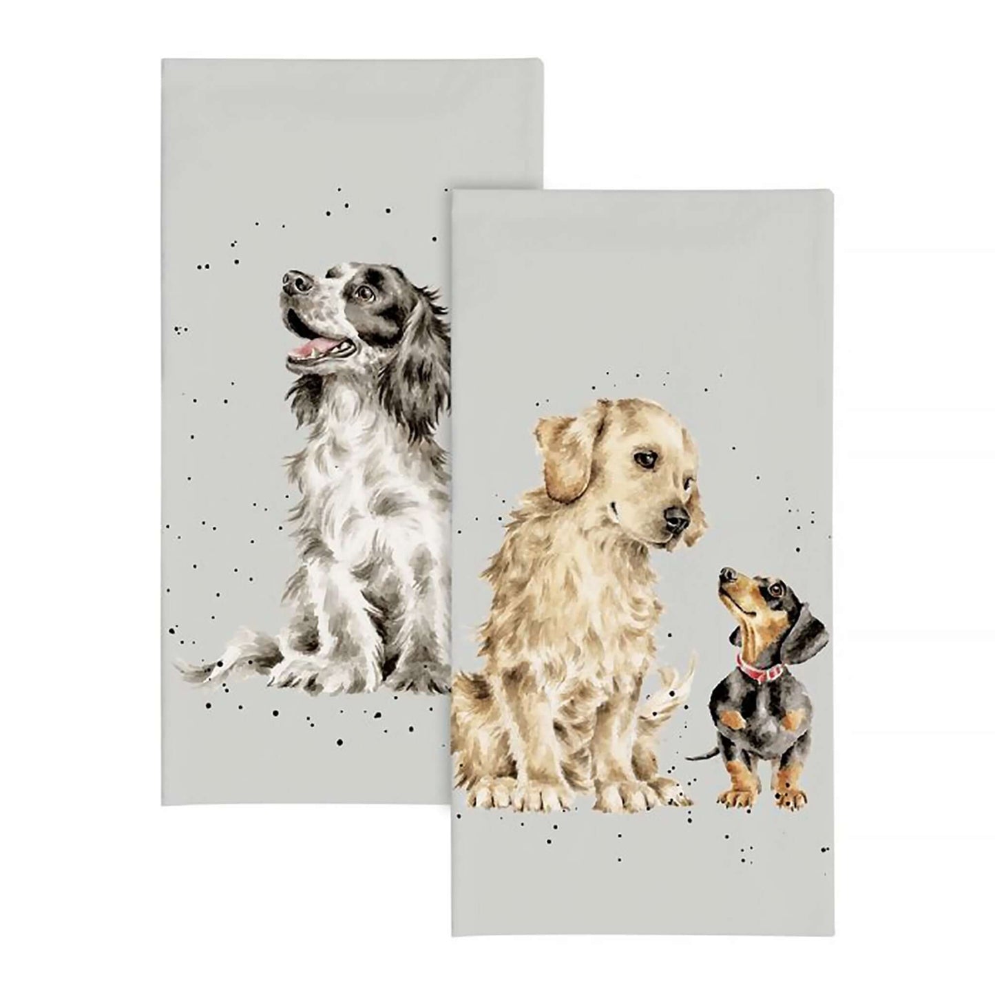 Dog design grey pocket tissues