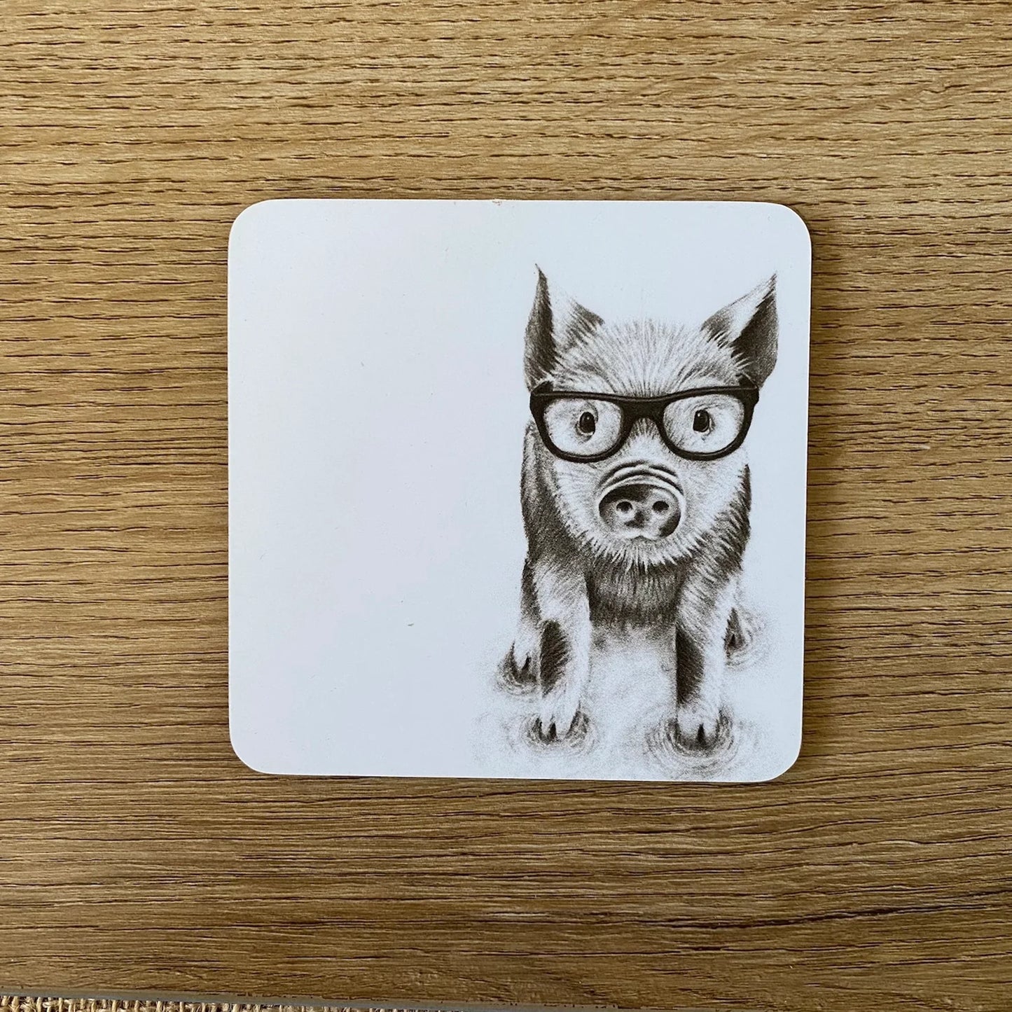 Coaster | Preston Pig in Glasses