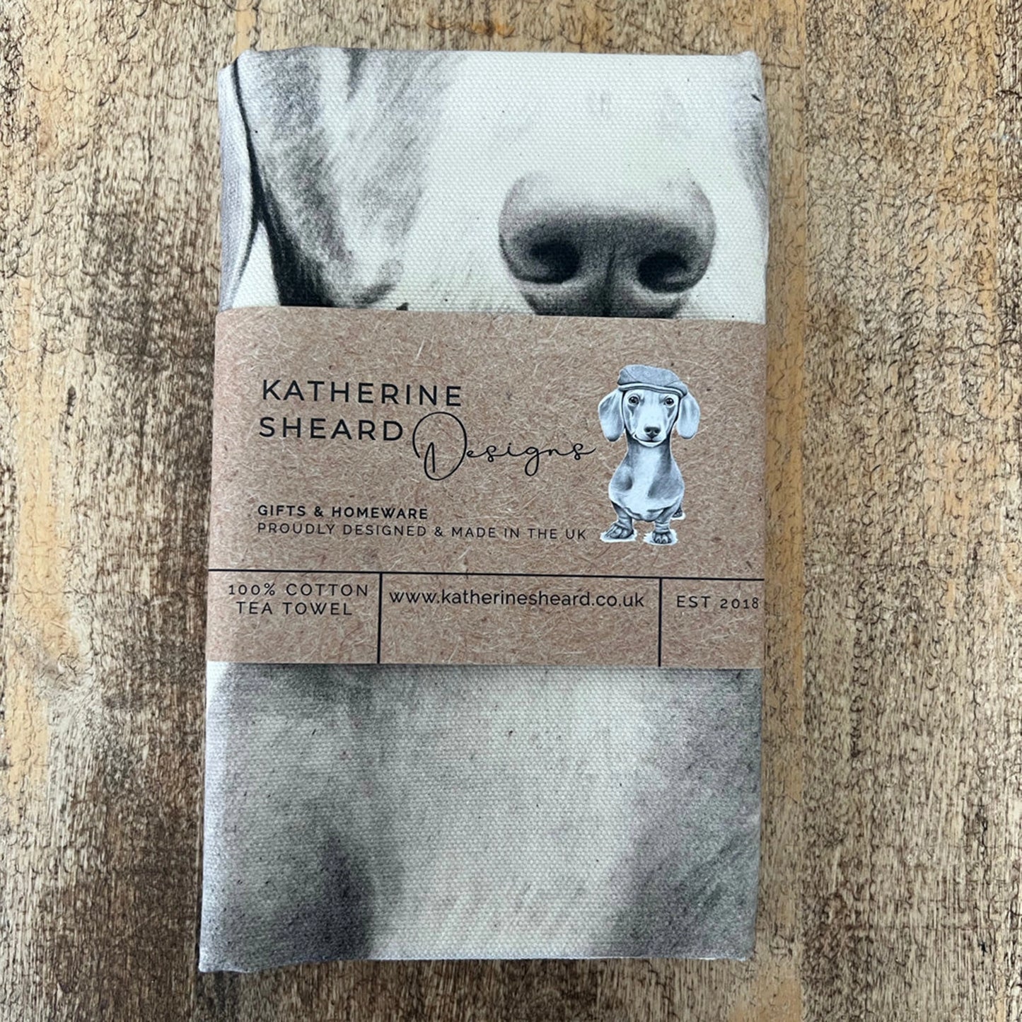 Tea Towel | Sidney Sausage Dog