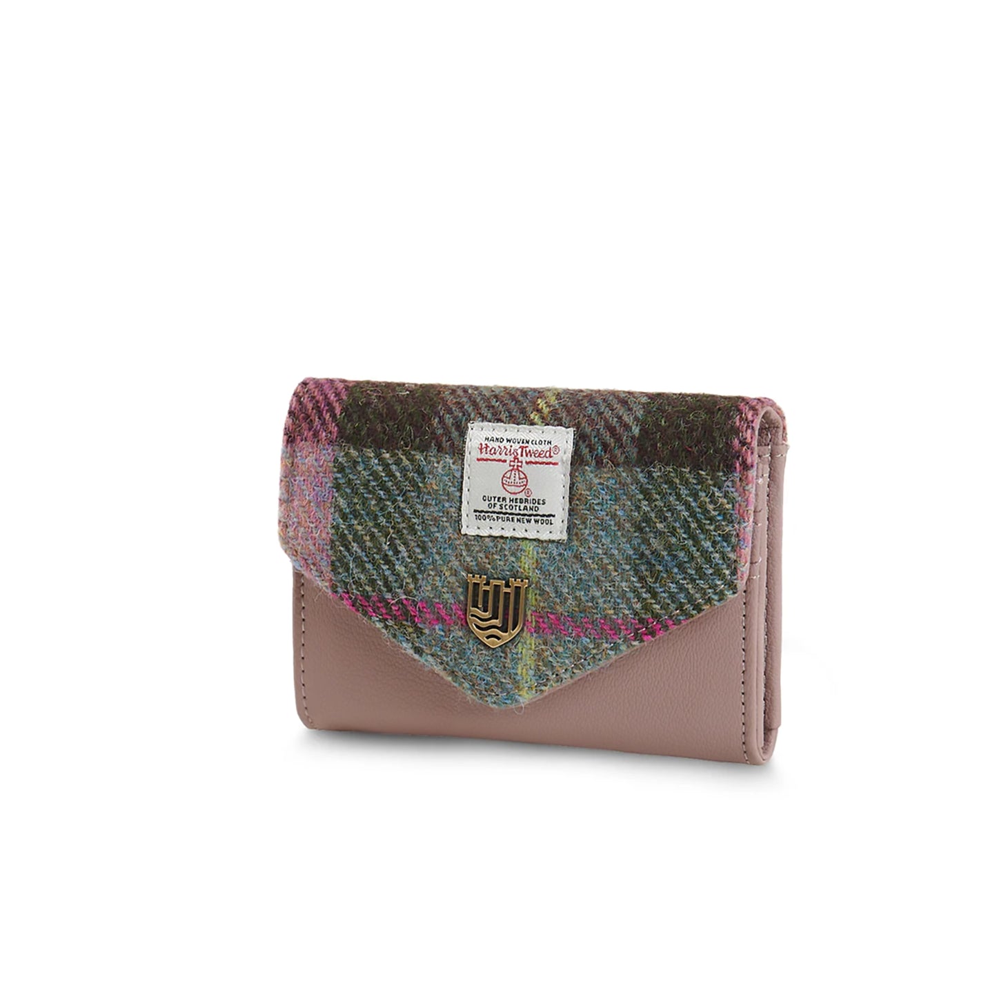 Tartan Small Clasp Purse | Pink & Green