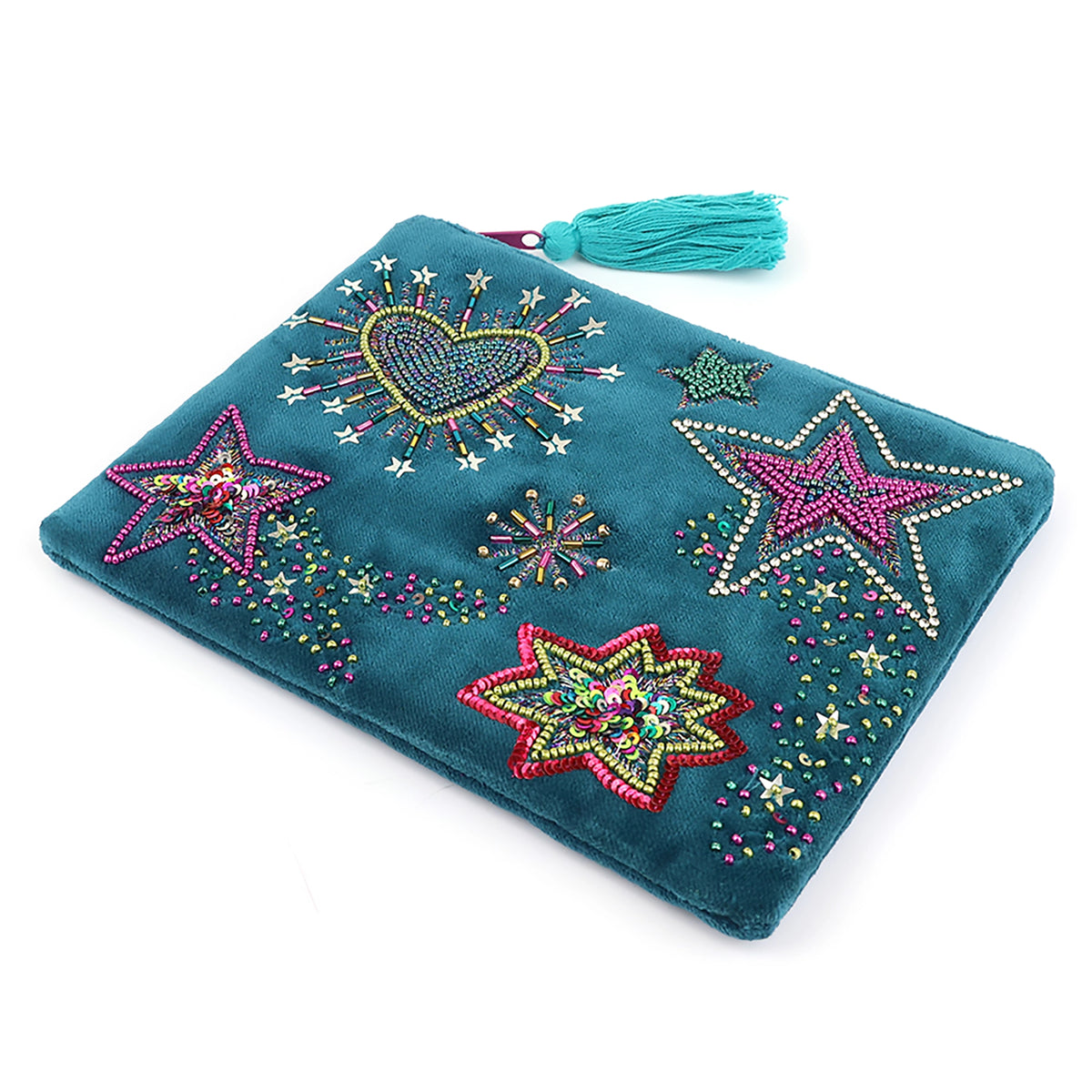 Embroidered Zip Pouch | Starburst