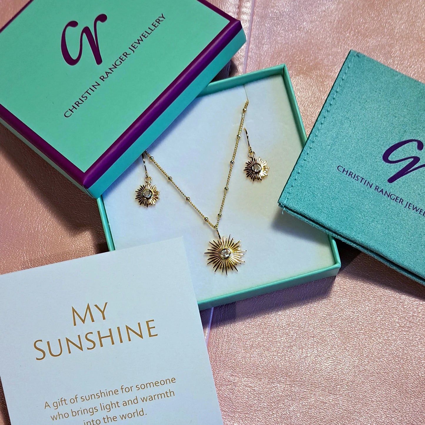 Sun White Topaz & Gold | Pendant