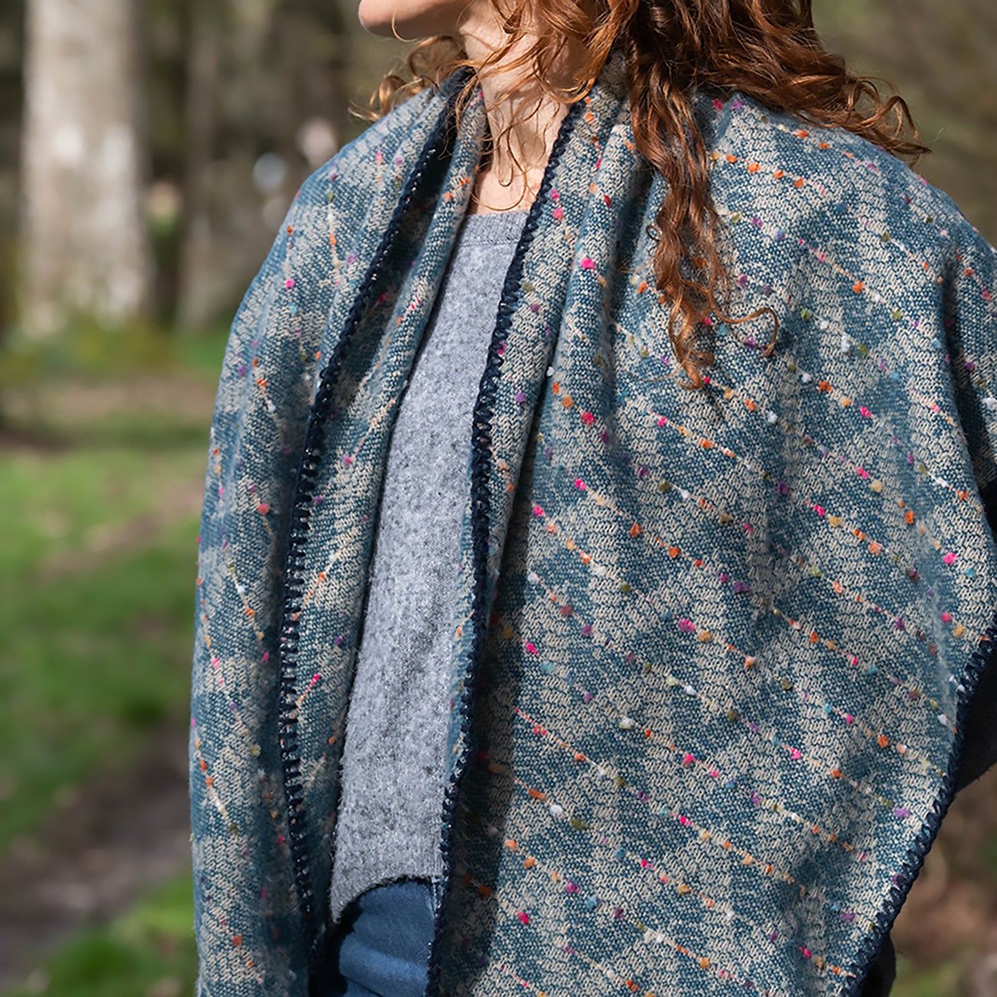 Tara Chevron Scarf | Teal