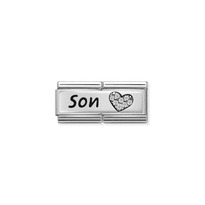 Son Double Charm - Silver and CZ
