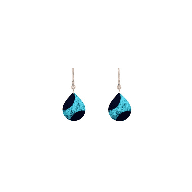 Turquoise Starburst Drop Earrings