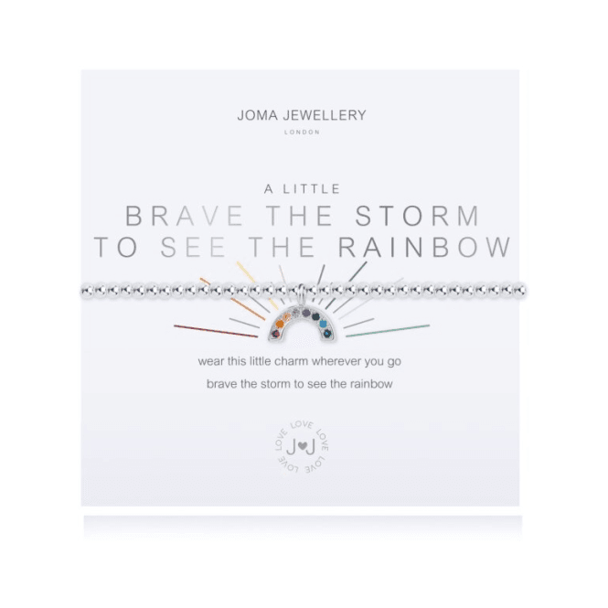 A Little 'Brave The Storm To See The Rainbow' Bracelet