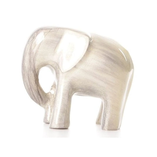 Brushed Aluminium Silver Elephant | Large