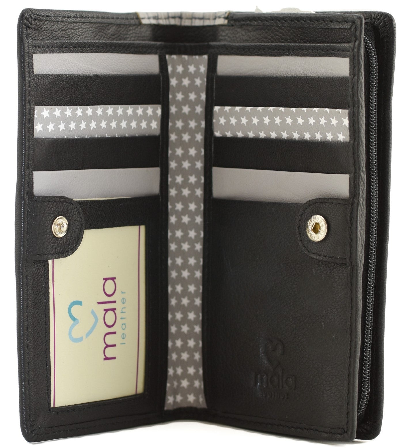 Midnight Cats BiFold Purse Black