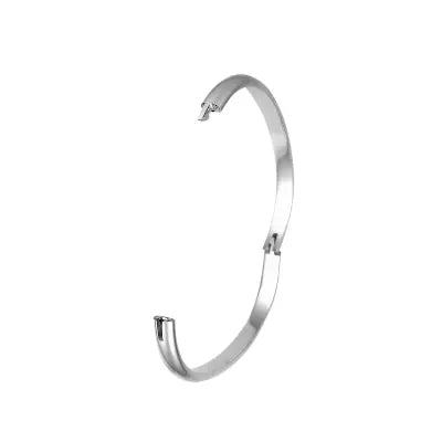 Silver 6mm Hinged Bangle