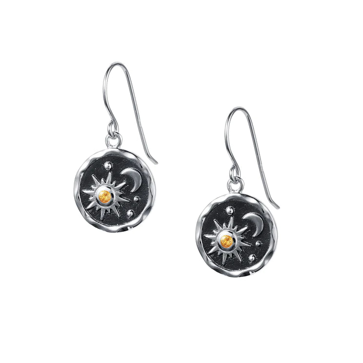 Sun moon 2025 earrings sterling silver