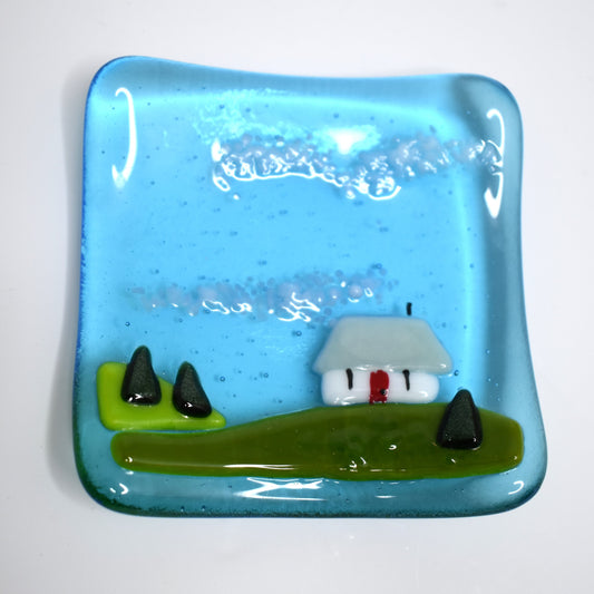 Croft Mini Glass Dish - Turquoise