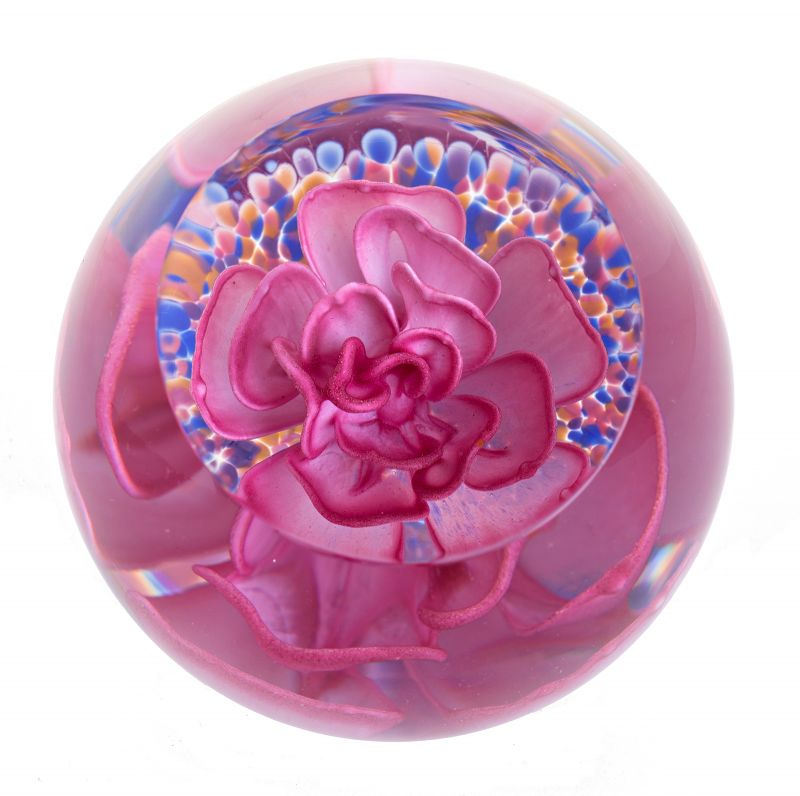 Floral Delight Pink Paperweight