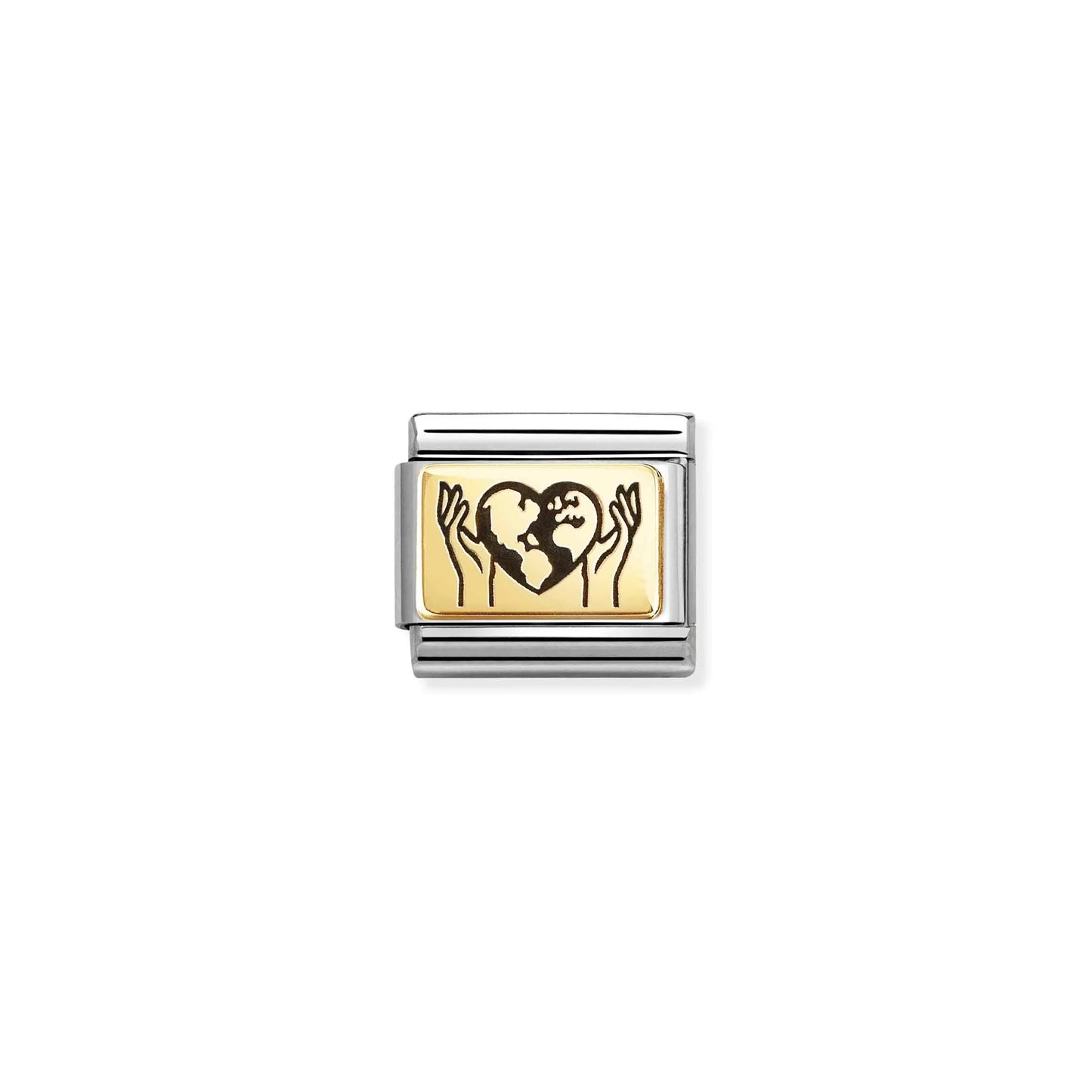 World in your Hands Link | 18K Gold