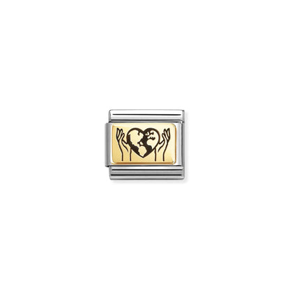 World in your Hands Link | 18K Gold