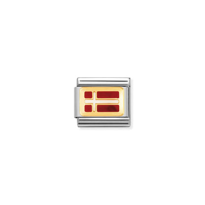 Denmark Flag | 18K Gold & Enamel