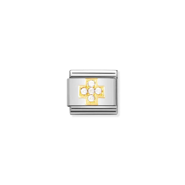 Cross | 18K Gold & CZ