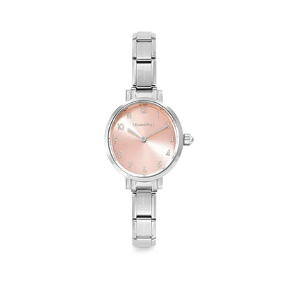 Round Pink & CZ Bezel | Composable Watch