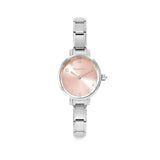 Round Pink & CZ Bezel | Composable Watch