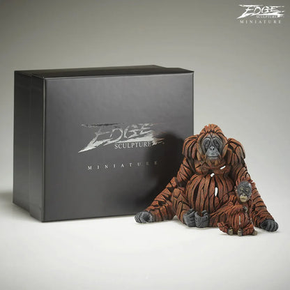 Miniature Orangutan and Baby Figure | Sculpture