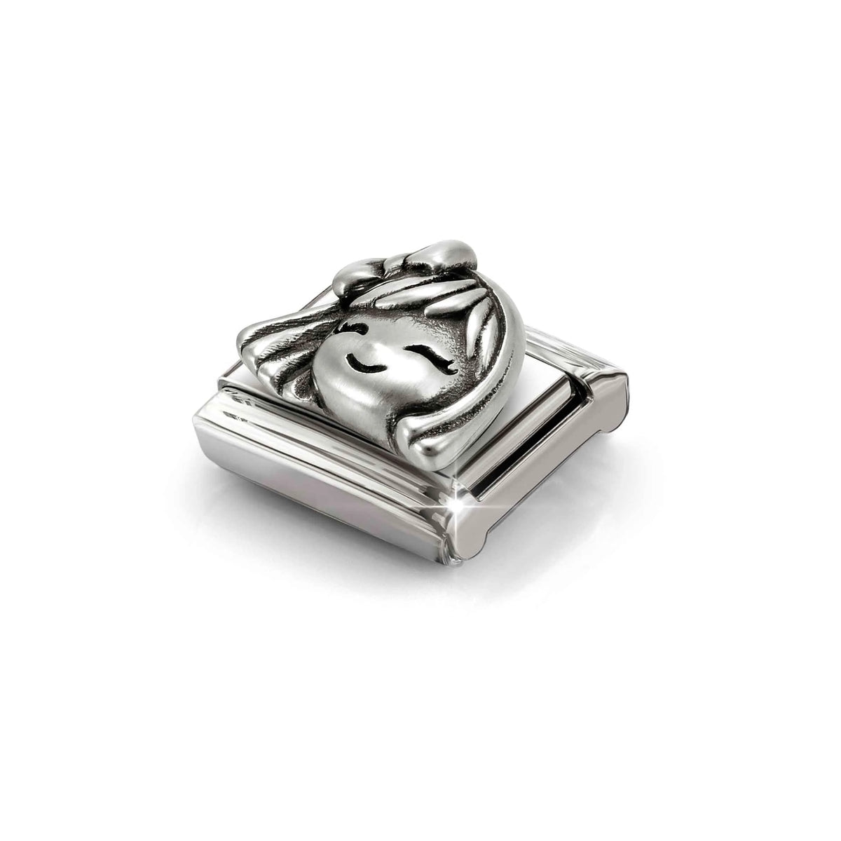 Raised Girl Link | Silver