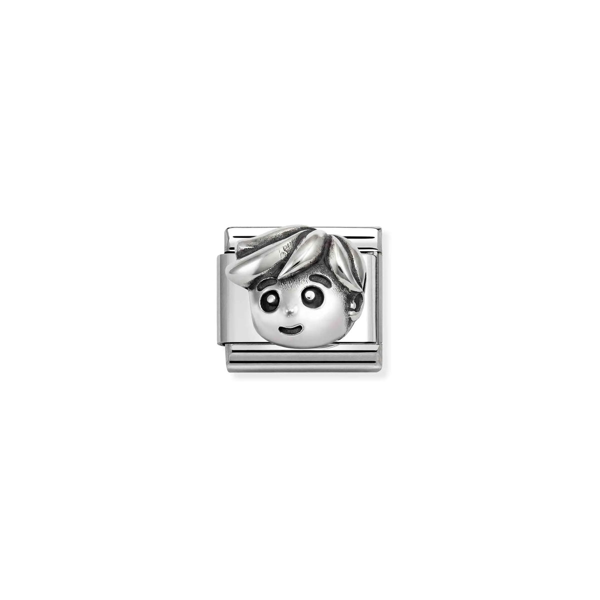 Raised Man Link | Silver