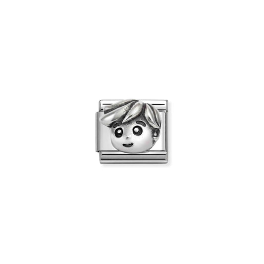 Raised Man Link | Silver