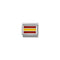 Spain Flag Charm in Silver and Enamel