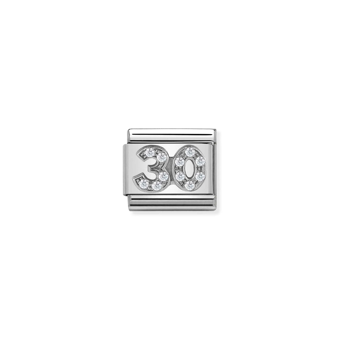 Age / Number 30 CZ Link | Silver